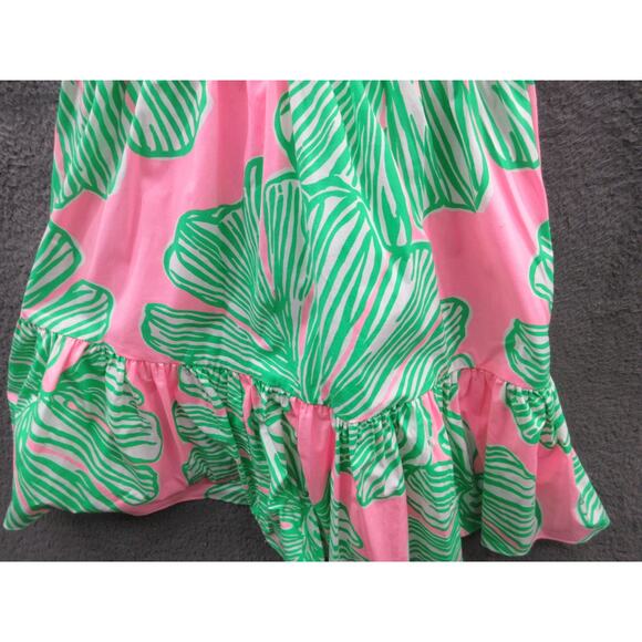NWT Lilly Pulitzer Trisha Shirt Dress Who Let The Fronds Out Mandevilla Pink 0 - Picture 5 of 16